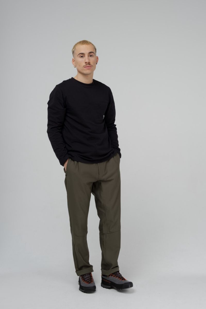 Snap M Wide Pants dark khaki