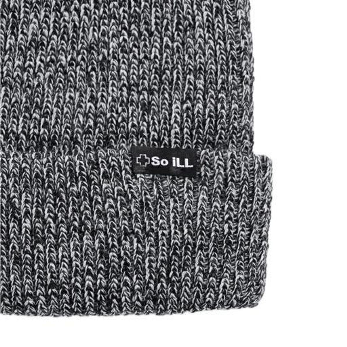 So iLL Heather Beanie grey & black