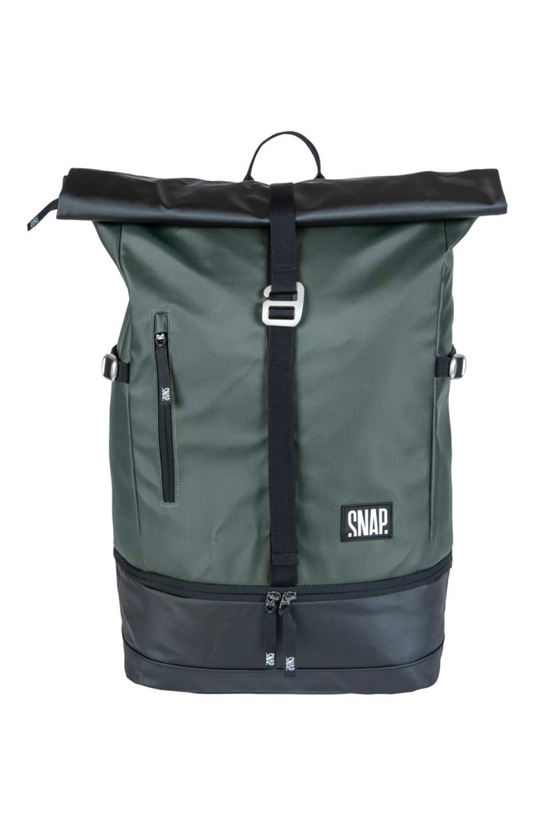 Snap Roll Top 34L dark khaki & black